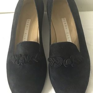 PERRY ELLIS Black NEW Suede women shoes Sz 7 M